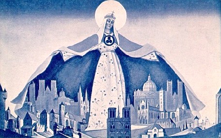 Н.К. Рерих. Мадонна Защитница. 1931